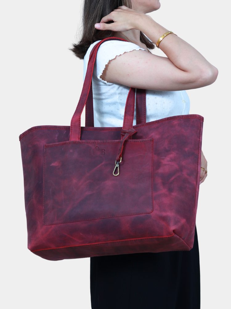 Work Leather Tote Bags