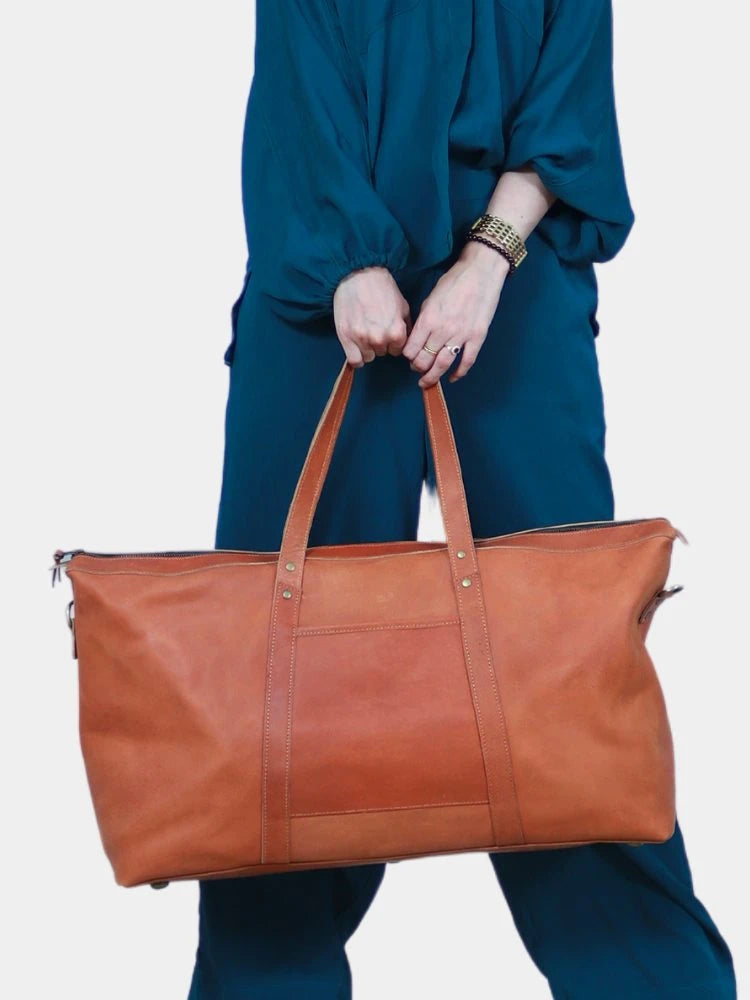 Travel & Outdoor Leather Tote Bags