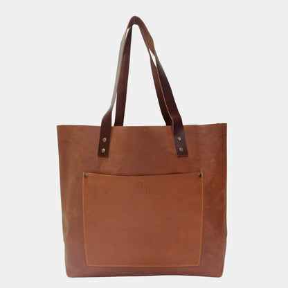 Elegant and trendy Brown Large Tote Bag with brass rivets Exclusively for Australian Women