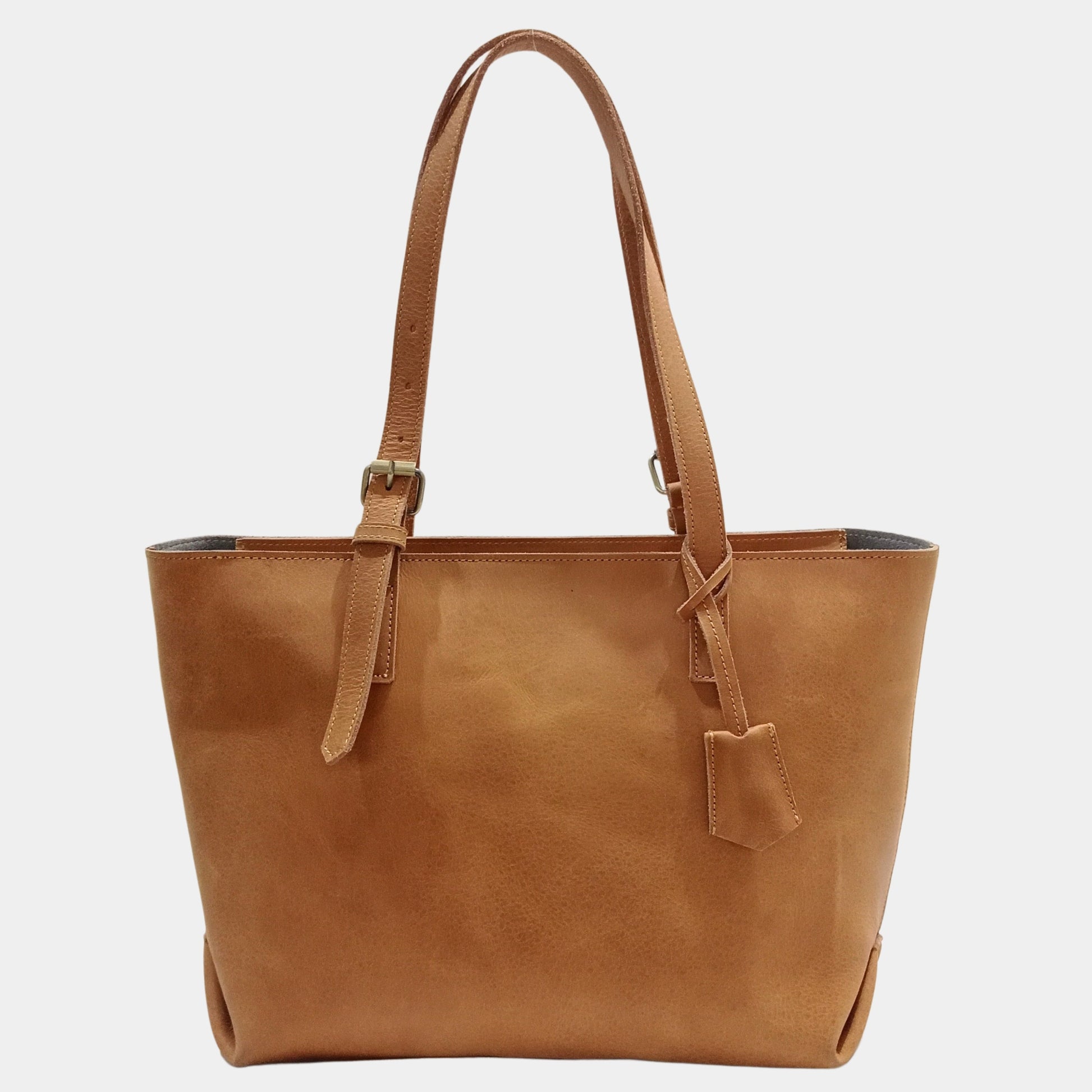 Elegant Work Leather Tote by LTB featuring Sleek adjustable handles and hanging key pouch