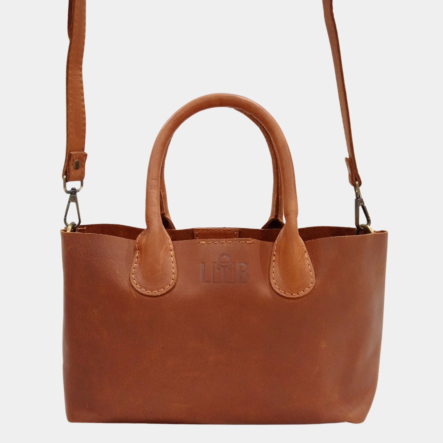 Minimalist simple modern design Mia crossbody leather tote bag by LTB leather store Australia