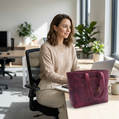 Emily Leather Tote